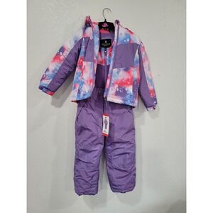 Spyder Girls Purple Galaxy 2-Piece Snowsuit Jacket and Bib Pants Set Size 6 NEW